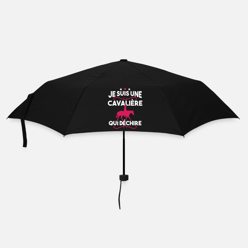 Je suis une cavalière qui déchire - Parapluie standard - noir