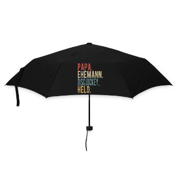Discjockey Papa Ehemann Held - Regenschirm (klein) - Schwarz - Vorne