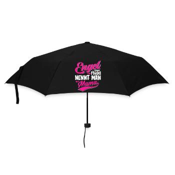 ENGEL OHNE FLÜGEL NENNT MAN MAMA - Regenschirm (klein) - Schwarz - Vorne