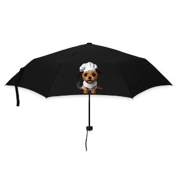 Golden Retriever Dogs Restaurateur Propriétaire de chien - Parapluie standard - noir - Devant