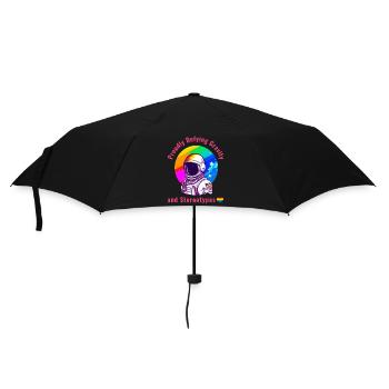 Gay Pride – Stolz trotzt der Schwerkraft und dem Stereotyp - Regenschirm (klein) - Schwarz - Vorne