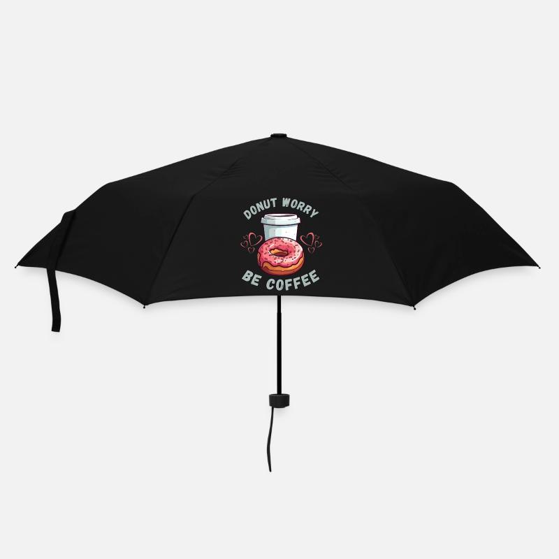 Coffee & Donut Dreams - Umbrella (small) - black