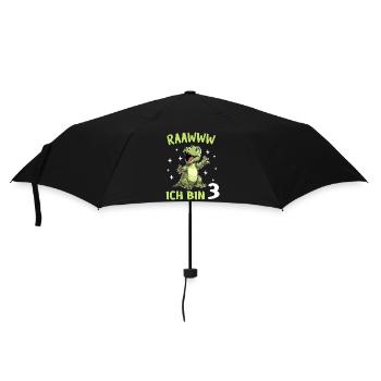 Geburtstagsgeschenk 3 Jahre Geburtstagskind - Regenschirm (klein) - Schwarz - Vorne
