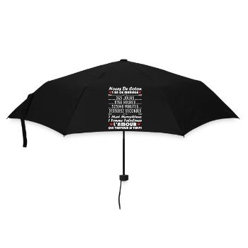 Noces De Coton 1 An De Mariage - Parapluie standard - noir - Devant