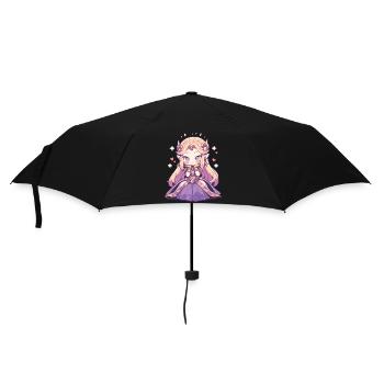 Cute Chibi Princess - Cute Fairy Tale Design - Umbrella (small) - black - Front