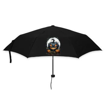 Scary Pumpkin Face I Spooky Halloween - Umbrella (small) - black - Front