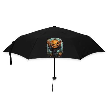 Halloween Emerging Hands Citrouille effrayante - Parapluie standard - noir - Devant