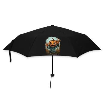Halloween Emerging Hands Citrouille effrayante - Parapluie standard - noir - Devant