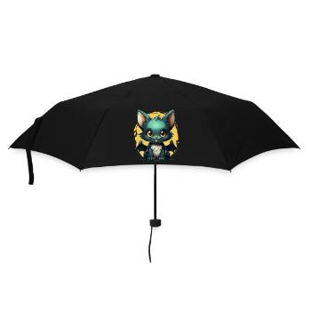 Bat Halloween I Cartoon Cute Bat - Regenschirm (klein) - Schwarz - Vorne
