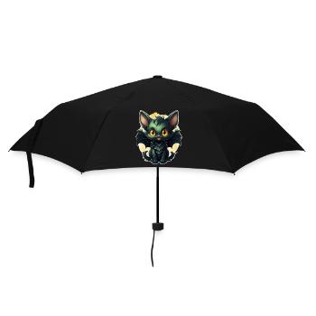 Bat Halloween I Cartoon Cute Bat - Regenschirm (klein) - Schwarz - Vorne