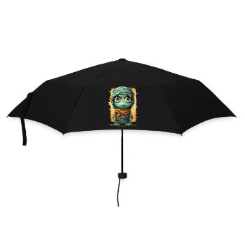 Halloween Spooky Cartoon Mummy - Parapluie standard - noir - Devant