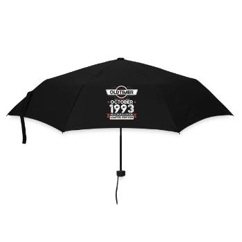 30th Birthday Oldtimer October Year 1993 - Umbrella (small) - black - Front