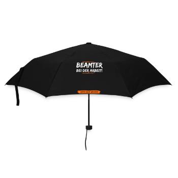 Der Schlafende Beamte - Regenschirm (klein) - Schwarz - Vorne