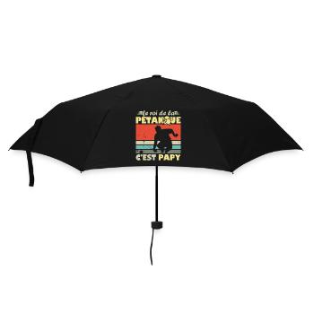 Le roi de la pétanque c est papy - Parapluie standard - noir - Devant