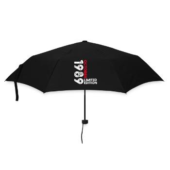 34th Birthday Husband Original October Vintage 1989 - Umbrella (small) - black - Front