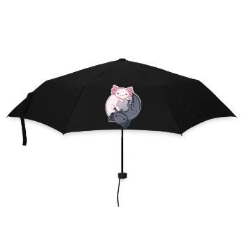Yin-Yang Design for Axolotl Lovers - Umbrella (small) - black - Front