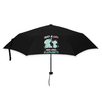 Elephant Animal Elephant Zoo - Umbrella (small) - black - Front