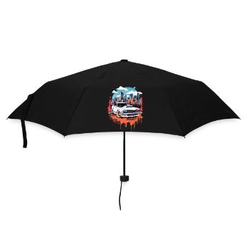 Tuning Car, Motorsport - Umbrella (small) - black - Front