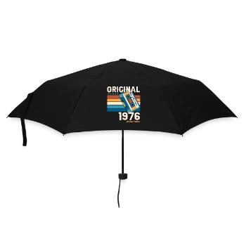 47th Birthday Cassette November Vintage 1976 - Umbrella (small) - black - Front