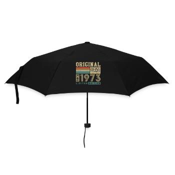 Original né 1973 Vintage cadeau d’anniversaire - Parapluie standard - noir - Devant