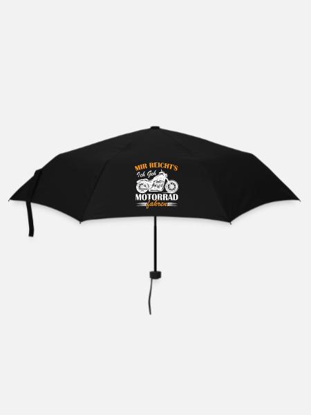 Mir reichts ich geh Motorrad fahren - Regenschirm (klein) - Schwarz