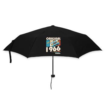 57. Geburtstag Kassette November Jahrgang 1966 - Regenschirm (klein) - Schwarz - Vorne