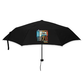 45e anniversaire Cassette décembre Vintage 1978 - Parapluie standard - noir - Devant