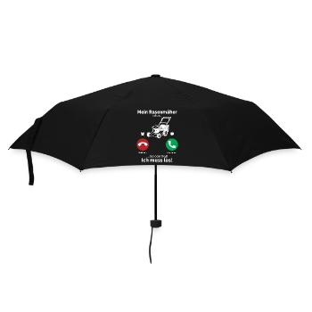 Rasenmäher rufen an - Regenschirm (klein) - Schwarz - Vorne