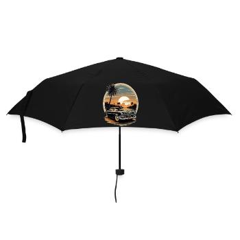 Classic Cars 1950 - Regenschirm (klein) - Schwarz - Vorne