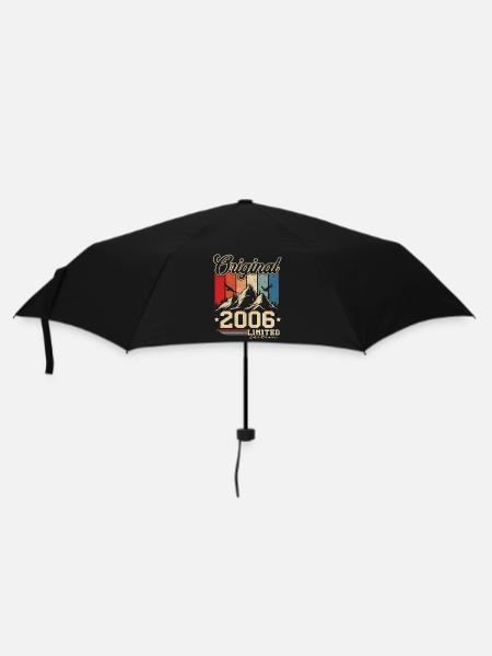 Original 2006 Retro Vintage Geburtstag 18 Jahre - Regenschirm (klein) - Schwarz