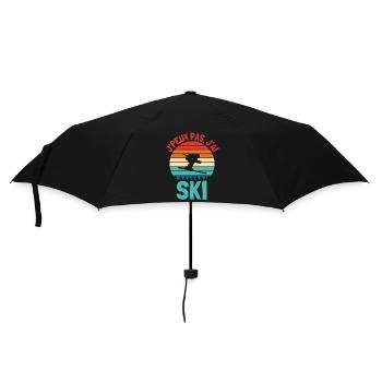 Ski skieur - Parapluie standard - noir - Devant