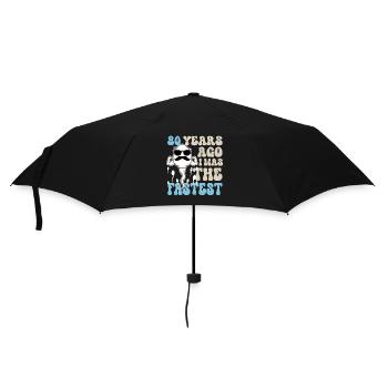 80th Birthday Funny Sayings - Umbrella (small) - black - Front