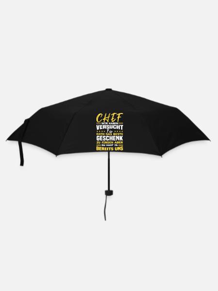 Chef wir haben Versucht das beste Geschenk - Regenschirm (klein) - Schwarz