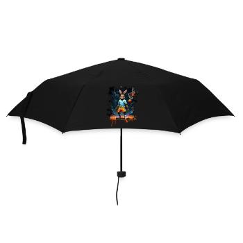 Bunny Rabbit Basket-ball Joueur de basket-ball - Parapluie standard - noir - Devant