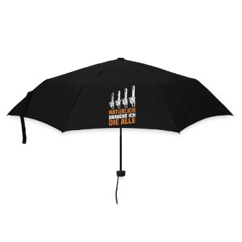 Natürlich brauche ich die alle Kettensäge Motorsäg - Regenschirm (klein) - Schwarz - Vorne