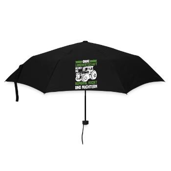 Ohne Landwirtschaft Hungrig Nackt Und Nüchtern - Regenschirm (klein) - Schwarz - Vorne