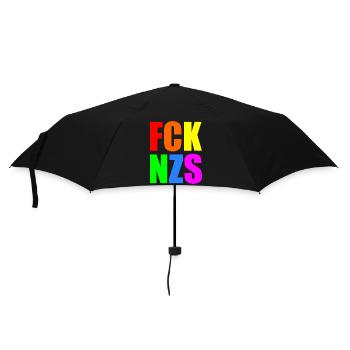 Fck nzs - Regenschirm (klein) - Schwarz - Vorne