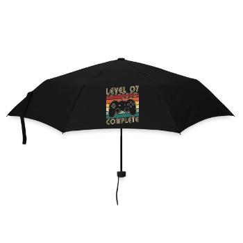 Level 7 Complete 7 Jahre Geburtstags Geschenk - Regenschirm (klein) - Schwarz - Vorne