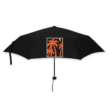 Palmiers - Parapluie standard - noir - Devant
