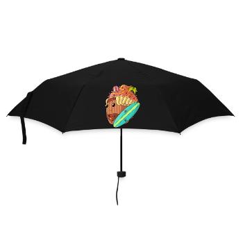 Surf Cupcake - Regenschirm (klein) - Schwarz - Vorne