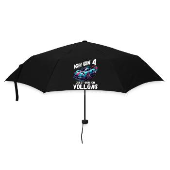 Birthday Gift 4 Years Birthday Boy - Umbrella (small) - black - Front