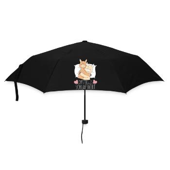 Alpaka Lama Alpakas Tier - Regenschirm (klein) - Schwarz - Vorne