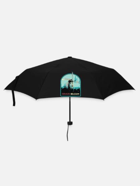 Illustration Windmühle bei Brügge - Regenschirm (klein) - Schwarz