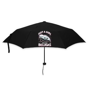 Beluga Whale Ocean Belugas Whales - Umbrella (small) - black - Front