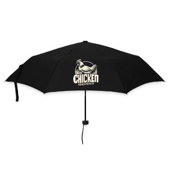 chicken, chickens, farm, animal, rooster, farmer, farmer - Umbrella (small) - black - Front