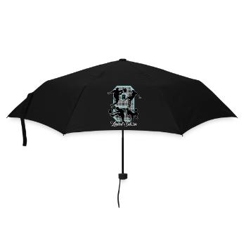 9th Birthday Football - Umbrella (small) - black - Front