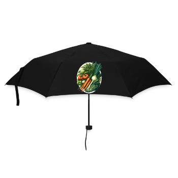 Légumes - Parapluie standard - noir - Devant