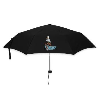 Mouette Sailor Bateau Maritime Sailor Ahoy - Parapluie standard - noir - Devant