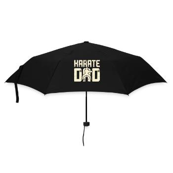 Karate Dad - Regenschirm (klein) - Schwarz - Vorne