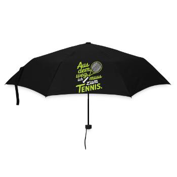 Tennis Joueurs de tennis Raquettes de tennis Sports - Parapluie standard - noir - Devant